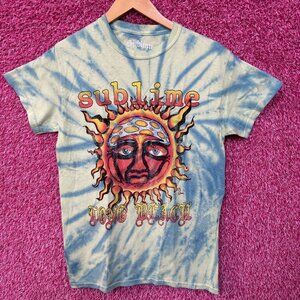 Sublime Swirl tiedye Sun Logo Rock Tee size small